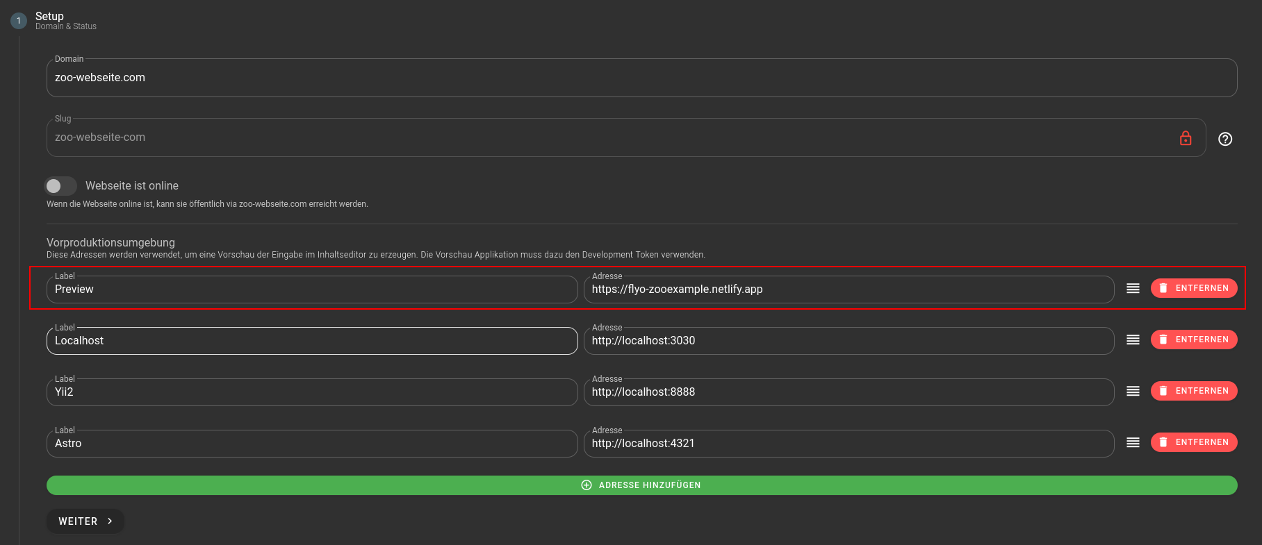 Nitro Domains