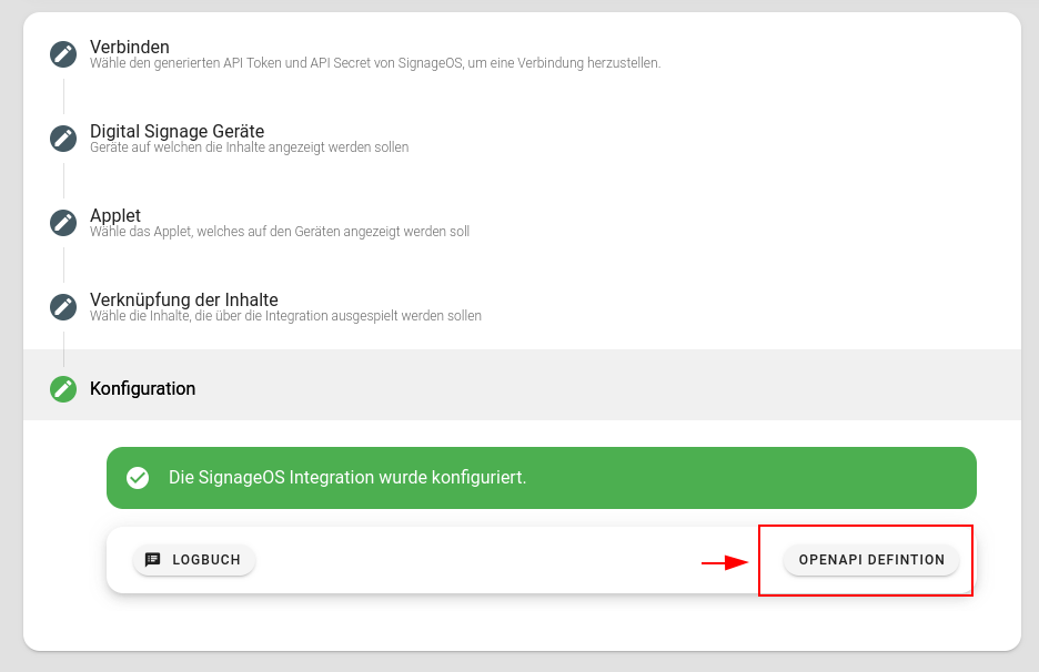 Integration erstellen