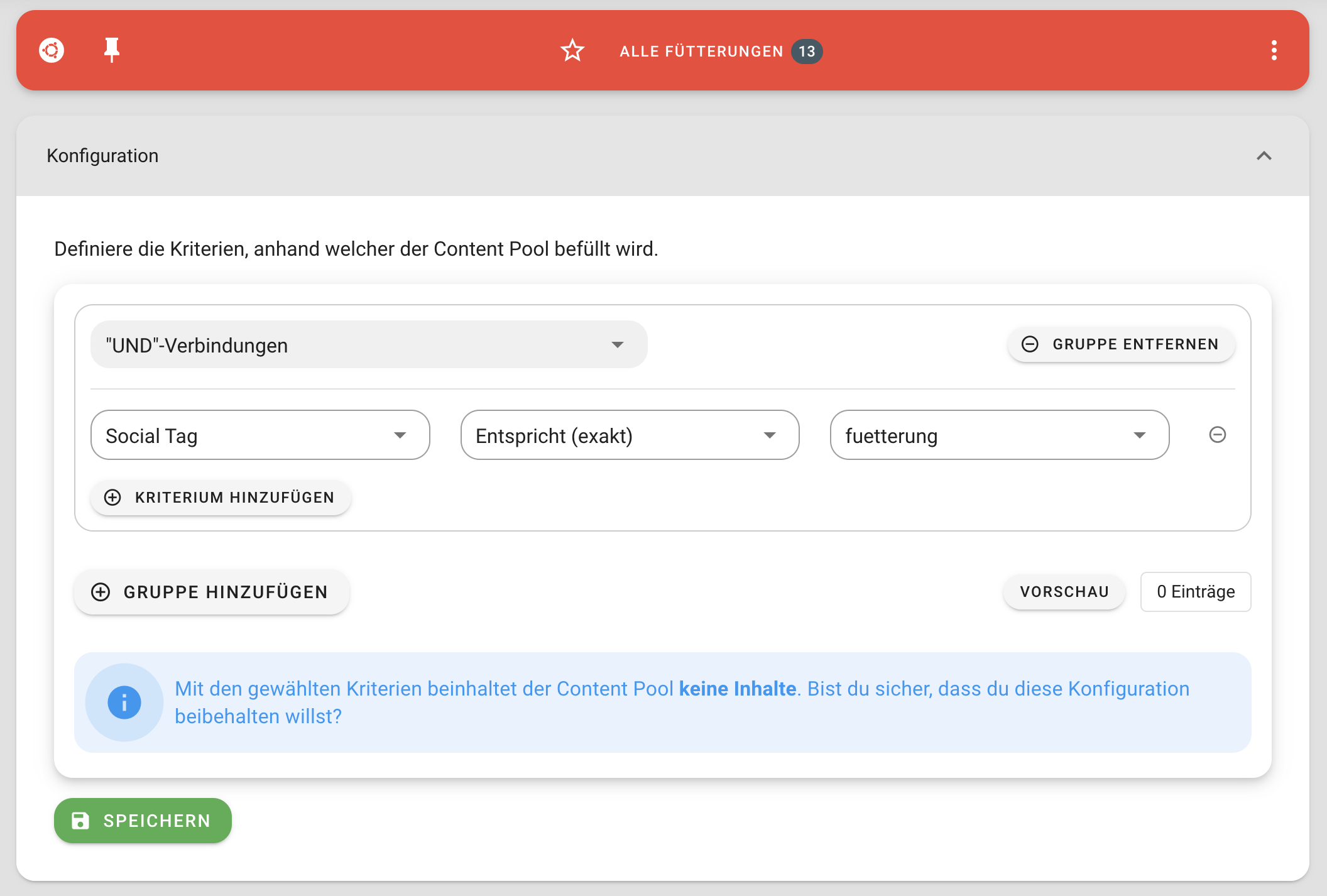 Automatisierte Content Pools